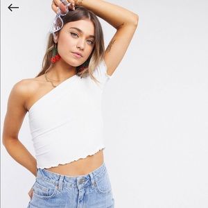 ASOS one shoulder crop top